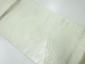 アンティーク　波に若松模様織出し袋帯（材料）